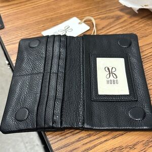 HOBO Black Leather Card Holder